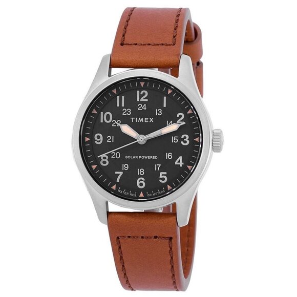 NWT Authentic Timex Expedition North Field Solar Black Dial Men's Watch TW2V0020 - Picture 1 of 3
